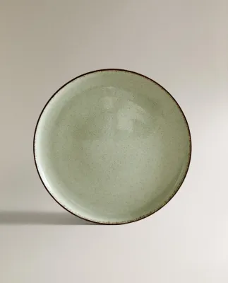 Zara Home набор столовой посуды из фарфора, цвет зелёный, 27 см