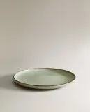 Zara Home набор столовой посуды из фарфора, цвет зелёный, 27 см — фото 4