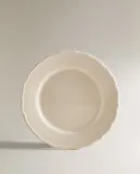 Zara Home набор столовой посуды из фаянса, цвет бежевый, 27 см — фото 1