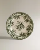 Zara Home набор столовой посуды из фаянса, цвет тёмно-зелёный, 27 см — фото 2