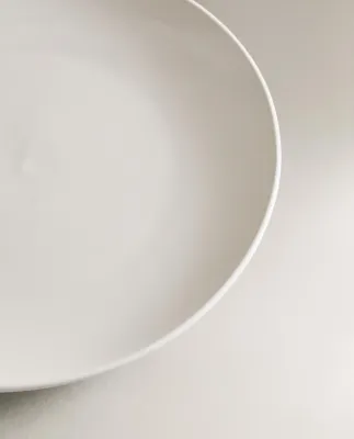 Zara Home набор столовой посуды из каменной керамики, цвет белый, 27 см