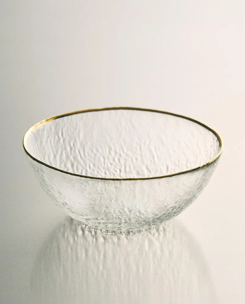 Zara Home миска из стекла, цвет прозрачный, 15 см
