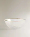Zara Home миска из стекла, цвет прозрачный, 15 см — фото 3