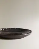 Zara Home тарелка из каменной керамики, цвет коричневый, 7.7 см — фото 7