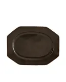 Zara Home блюдо сервировочное из каменной керамики, цвет коричневый, 19.4 см — фото 8