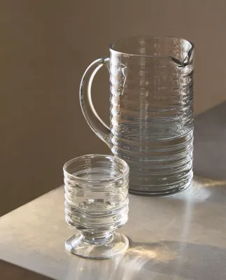 Zara Home кувшин из стекла, цвет прозрачный, 17 см