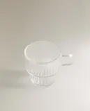 Zara Home чашка из стекла, цвет прозрачный, 7.6 см — фото 2