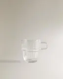 Zara Home чашка из стекла, цвет прозрачный, 7.6 см — фото 8