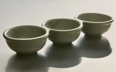 Zara Home блюдо сервировочное из фаянса, цвет зелёный, 30 см