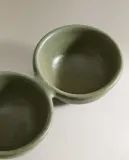Zara Home блюдо сервировочное из фаянса, цвет зелёный, 30 см — фото 4