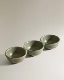 Zara Home блюдо сервировочное из фаянса, цвет зелёный, 30 см — фото 5