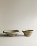 Zara Home блюдо сервировочное из фаянса, цвет кремовый, 27.5 см — фото 7