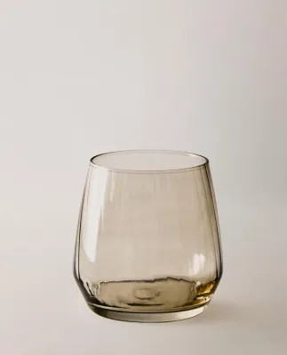 Zara Home стакан из стекла, цвет серый, 9 см
