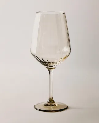 Zara Home бокал из стекла, цвет серый, 21.7 см