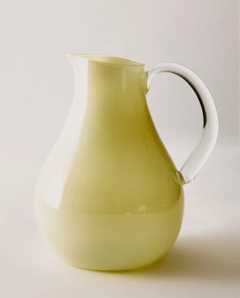 Zara Home кувшин из боросиликатного стекла, цвет жёлтый, 20 см