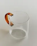 Zara Home чашка из боросиликатного стекла, цвет серый, 9 см — фото 1