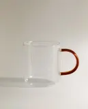Zara Home чашка из боросиликатного стекла, цвет серый, 9 см — фото 6
