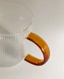 Zara Home чашка из боросиликатного стекла, цвет серый, 9 см — фото 7