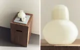 Zara Home кувшин из стекла, цвет кремовый, 15 см — фото 1