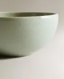 Zara Home миска из каменной керамики, цвет зелёный, 14.5 см — фото 5