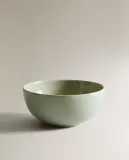 Zara Home миска из каменной керамики, цвет зелёный, 14.5 см — фото 6