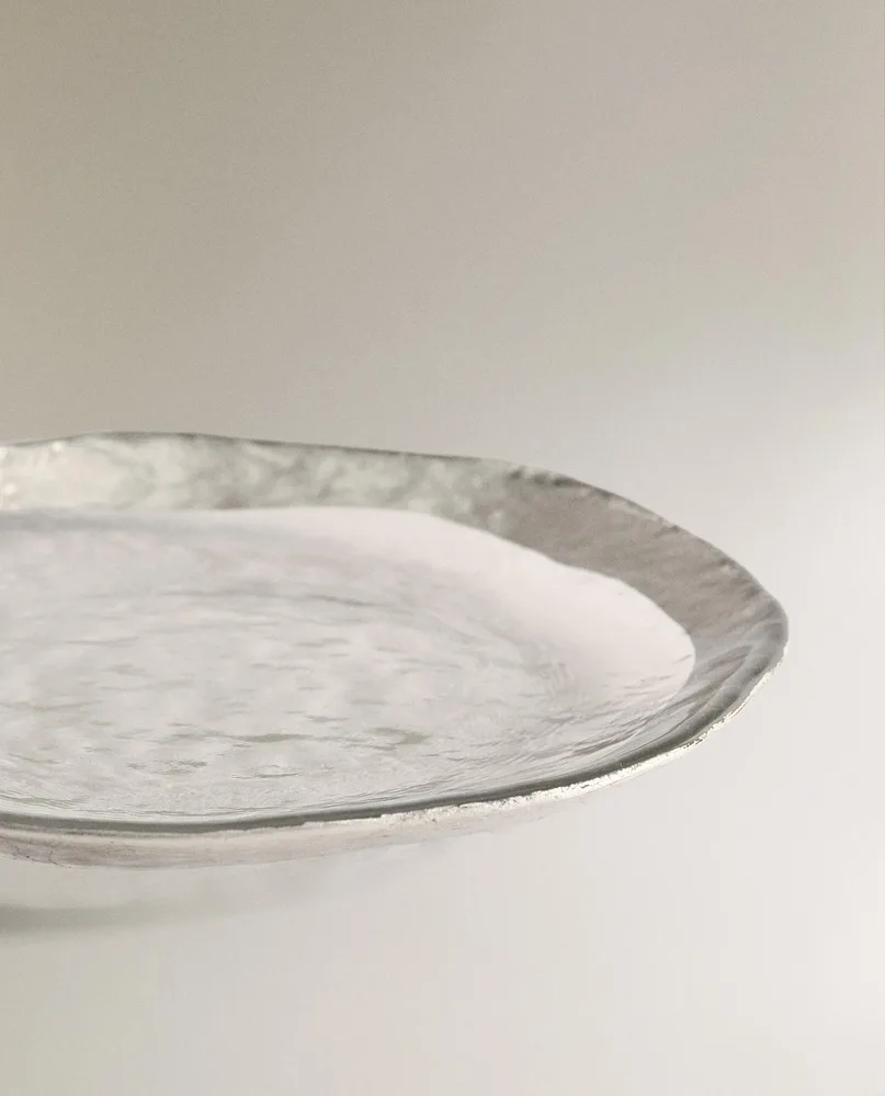 Zara Home набор столовой посуды из стекла, цвет серебристый, 15 см