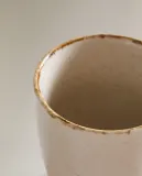 Zara Home чашка из фарфора, цвет бежевый, 11 см — фото 2