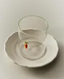 Zara Home стакан из боросиликатного стекла, цвет оранжевый, 9.5 см — фото 1