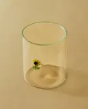 Zara Home стакан из боросиликатного стекла, цвет жёлтый, 9.5 см — фото 1