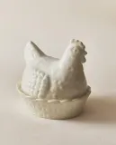 Zara Home блюдо сервировочное из фарфора, цвет кремовый, 21 см — фото 2