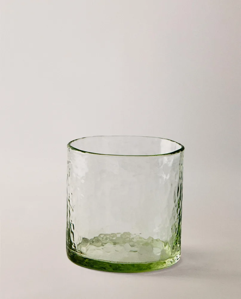 Zara Home стакан из стекла, цвет зелёный, 8.8 см