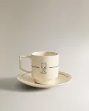 Zara Home набор столовой посуды из каменной керамики, цвет белый, 8.4 см — фото 5