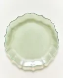 Zara Home тарелка десертная из стекла, цвет зелёный, 22 см — фото 6