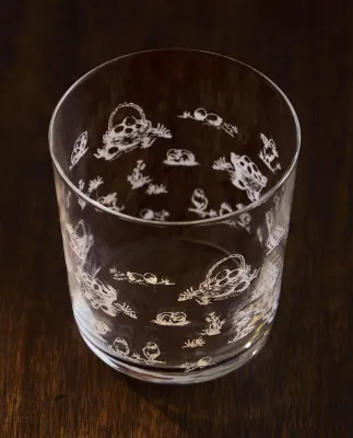 Zara Home стакан из стекла, цвет белый, 9 см