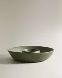 Zara Home набор столовой посуды из фаянса, цвет зелёный, 33.5 см — фото 2