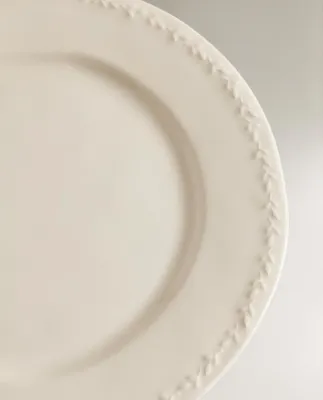 Zara Home набор столовой посуды из фаянса, цвет кремовый, 28.4 см