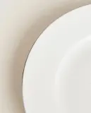 Zara Home тарелка пирожковая из костяного фарфора, цвет золотой, 16.8 см — фото 3