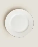 Zara Home тарелка пирожковая из костяного фарфора, цвет золотой, 16.8 см — фото 8