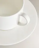 Zara Home чайная пара из костяного фарфора, цвет белый, 17 см — фото 2