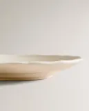 Zara Home тарелка из фаянса, цвет бежевый, 16 см — фото 6