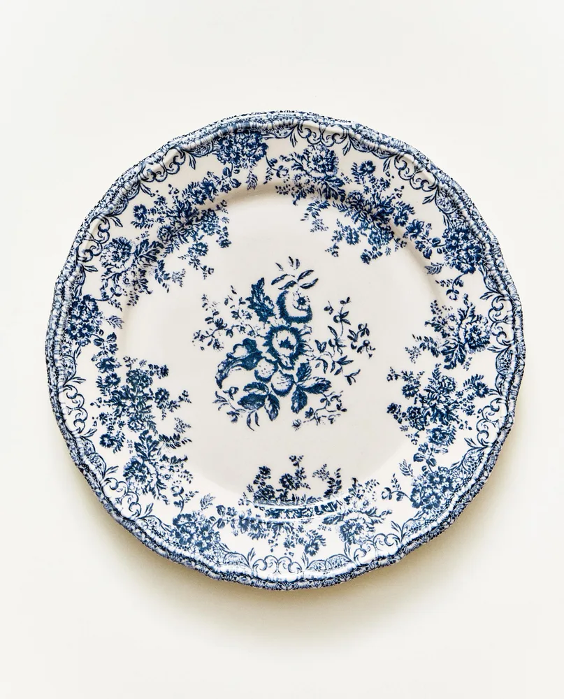 Zara Home тарелка десертная из фаянса, цвет синий, 21.5 см · 2460/202