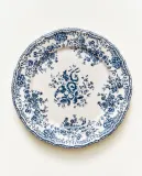 Zara Home тарелка десертная из фаянса, цвет синий, 21.5 см · 2460/202 — фото 1