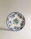 Zara Home тарелка десертная из фаянса, цвет синий, 21.5 см · 2460/202 — фото 6