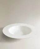 Zara Home тарелка глубокая из костяного фарфора, цвет золотой, 23 см — фото 4