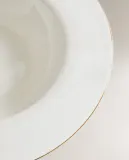 Zara Home тарелка глубокая из костяного фарфора, цвет золотой, 23 см — фото 7
