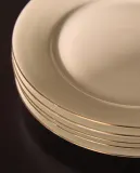 Zara Home тарелка обеденная из костяного фарфора, цвет золотой, 26 см — фото 8