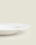 Zara Home тарелка глубокая из костяного фарфора, цвет белый, 24 см — фото 2