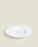 Zara Home тарелка глубокая из костяного фарфора, цвет белый, 24 см — фото 3