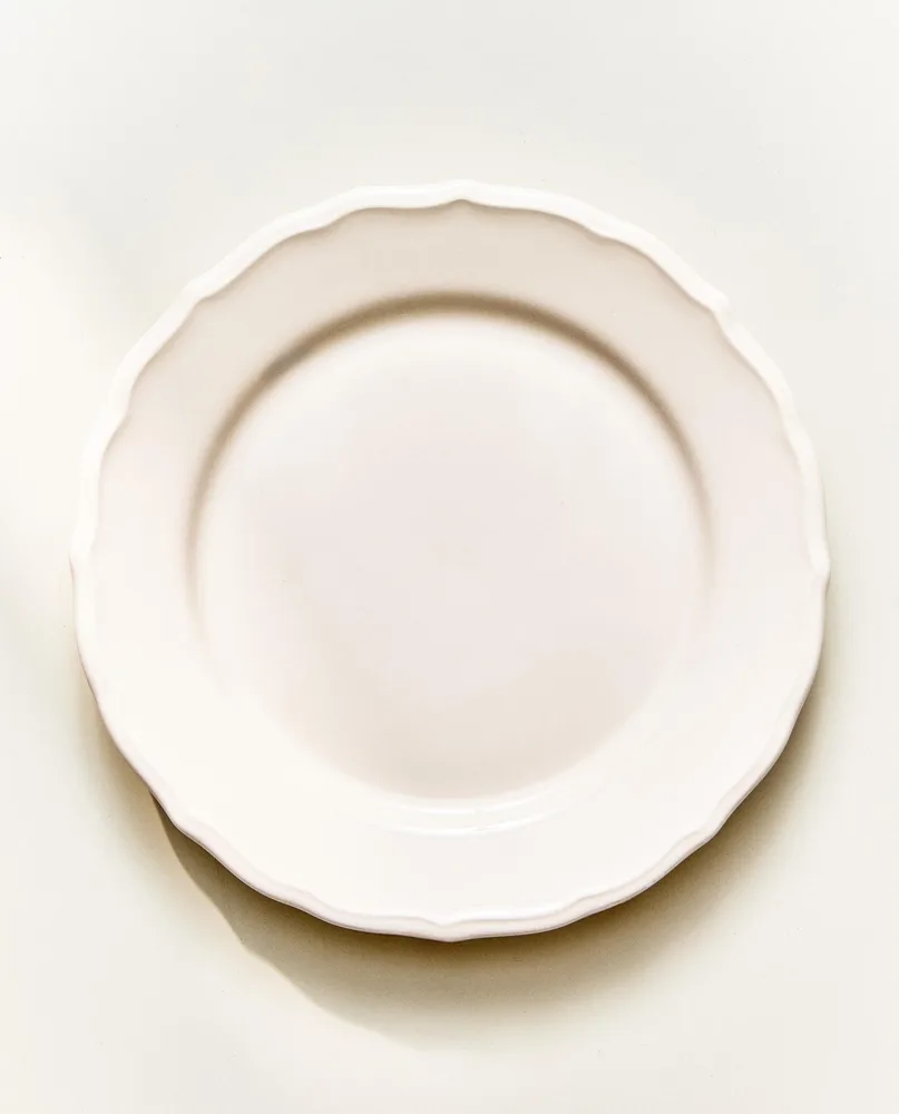 Zara Home тарелка десертная из фаянса, цвет бежевый, 21.5 см