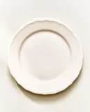 Zara Home тарелка десертная из фаянса, цвет бежевый, 21.5 см — фото 1